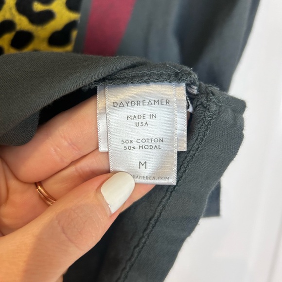 ✨sold✨DAYDREAMER Stones Flocked Leopard Tongue Tee - Picture 7 of 7